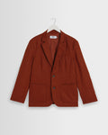 Fintry - Rust Linen Single-Breasted Blazer