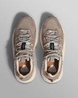 wax london men's Flower Mountain YAMABUSHI - Light Grey Suede And Nylon Trainers