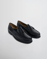 wax london men's G.H. Bass – Black Easy Weejuns Larson Leather Penny Loafers