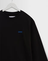 wax london men's Hayden - Black And Blue 90s Doodle Graphic Cotton T-Shirt