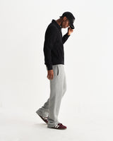 wax london men's Hays - Black Structured Waffle Overshirt