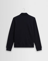 wax london men's Hays - Navy Structured Waffle Overshirt