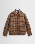 Heath - Natural And Tan Drawn Check Jacket