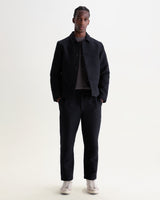 wax london men's Iggy - Navy And Black Tonal Jacquard Jacket
