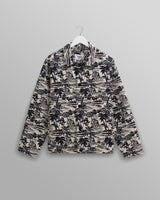 wax london men's Iggy - Navy And Ecru Beach Jacquard Jacket