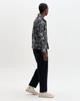 wax london men's Iggy - Navy And Ecru Tile Jacquard Jacket