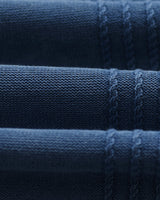 wax london men's Ivy - Washed Blue Cotton Knitted Shirt