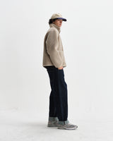 wax london men's Killick - Natural Reversible Corduroy Borg Jacket