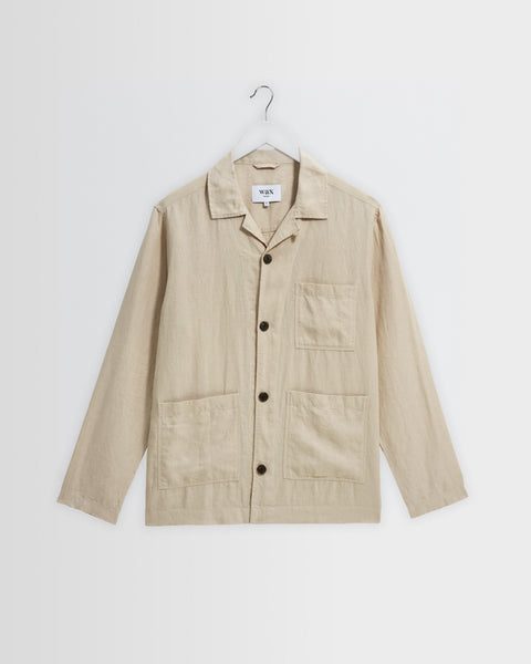 Kimpton - Beige Washed Linen Jacket
