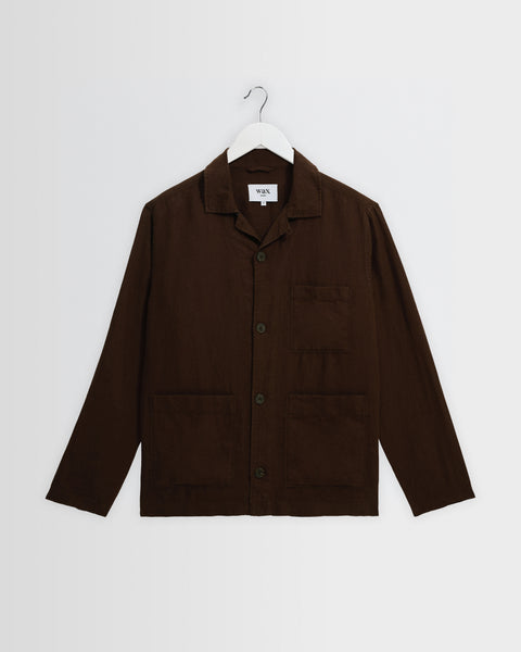 Kimpton - Brown Washed Linen Jacket