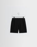 Kurt - Black Washed Linen Shorts