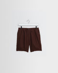 Kurt - Brown Washed Linen Shorts