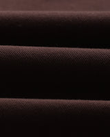 wax london men's Kurt - Dark Brown Organic Cotton Trousers
