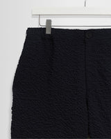 wax london men's Kurt - Dark Navy Jumbo Seersucker Shorts