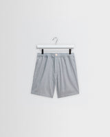 wax london men's Kurt - Light Blue Herringbone Cotton Shorts