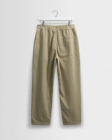 wax london men's Kurt - Light Khaki Organic Cotton Trousers
