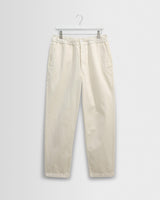 wax london men's Kurt - Off White Organic Cotton Trousers