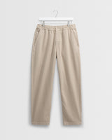 wax london men's Kurt - Stone Organic Cotton Trousers