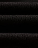 wax london men's Kyle - Black Organic Cotton Twill Shorts