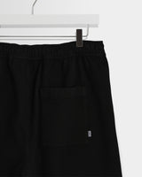 wax london men's Kyle - Black Organic Cotton Twill Shorts