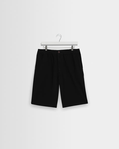 Kyle - Black Organic Cotton Twill Shorts