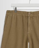 wax london men's Kyle - Light Khaki Organic Cotton Twill Shorts