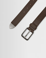 wax london men's Lambeth - Brown Plaited Leather Belt
