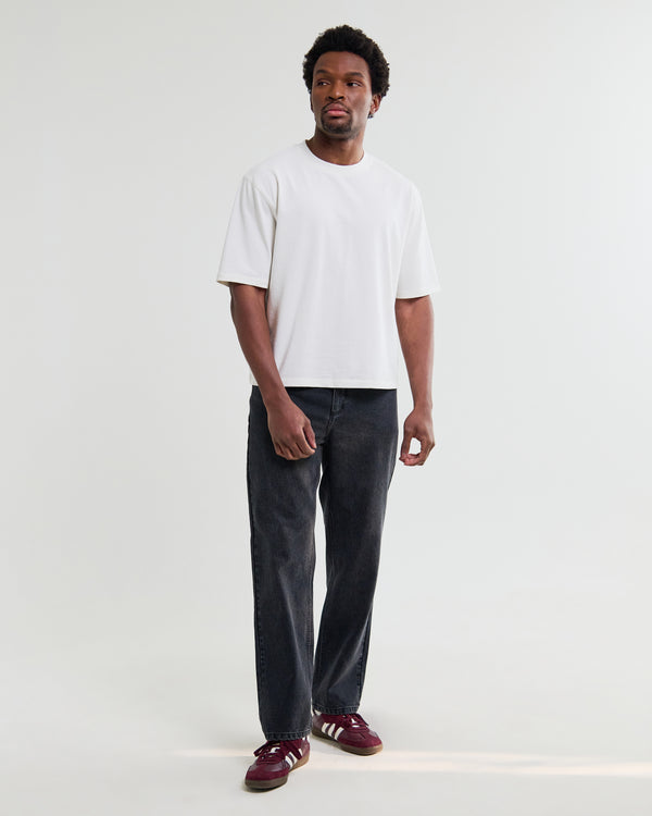 wax london men's Mark - Off White Compact Cotton T-Shirt