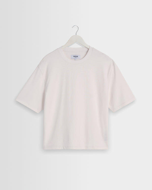 wax london men's Mark - Off White Compact Cotton T-Shirt