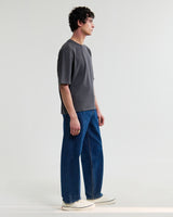 wax london men's Mark - Washed Black Compact Cotton T-Shirt