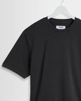 wax london men's Mark - Washed Black Compact Cotton T-Shirt