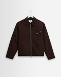Mason - Dark Brown Peached Canvas Work Jacket