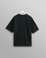 wax london men's Milton - Dark Green Emerised Organic Cotton T-Shirt