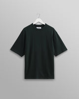 wax london men's Milton - Dark Green Emerised Organic Cotton T-Shirt