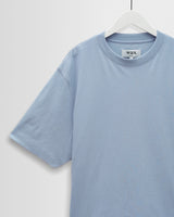 wax london men's Milton - Light Blue Organic Compact Cotton T-Shirt