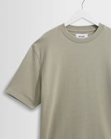 wax london men's Milton - Light Sage Organic Emorised Cotton T-Shirt