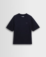 wax london men's Milton - Navy Varsity Applique Graphic T-Shirt