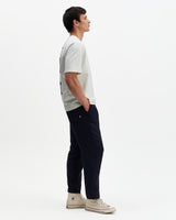 wax london men's Milton - Off White Embroidered Sailing Graphic T-Shirt