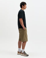 wax london men's Milton - Washed Black Organic Cotton Cove Graphic T-Shirt