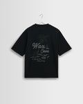 Milton - Washed Black Organic Cotton Cove Graphic T-Shirt