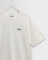 wax london men's Milton - White And Green Botanical Graphic Cotton T-Shirt