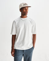wax london men's Milton - White Organic Compact Cotton T-Shirt