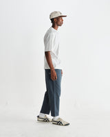 wax london men's Milton - White Organic Compact Cotton T-Shirt