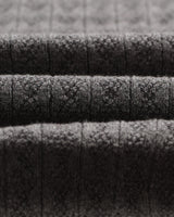 wax london men's Naples - Grey Marl Diamond Stripe Knitted Polo