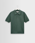 Naples - Sea Green Retro Diamond Knitted Polo