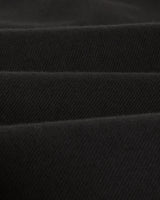 wax london men's OLD Kurt - Black Longer Leg Organic Cotton Trousers