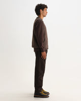 wax london men's OSSIAN GILET BOBBLE WOOL DUSTY BROWN
