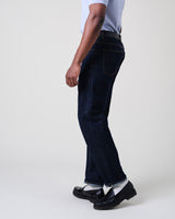 wax london men's Russell - Rinse Wash Selvedge Straight Fit Denim Jeans