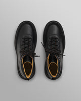 wax london men's S.T. Valentin - Black Grain Leather Outset Boot