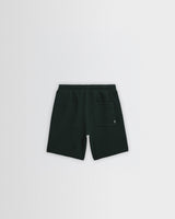 wax london men's Sam - Bottle Green Textured Waffle Shorts